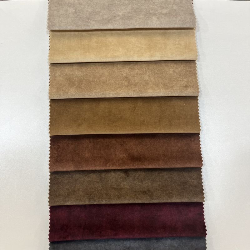 free sample 100 polyester knitted holland velvet print sofa fabric upholstery textiles fabric