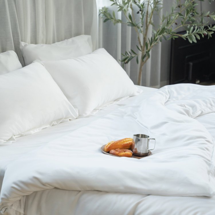 Luxury bamboo viscose duvet cover set durable bamboo bedding sheet set with pillowcase
