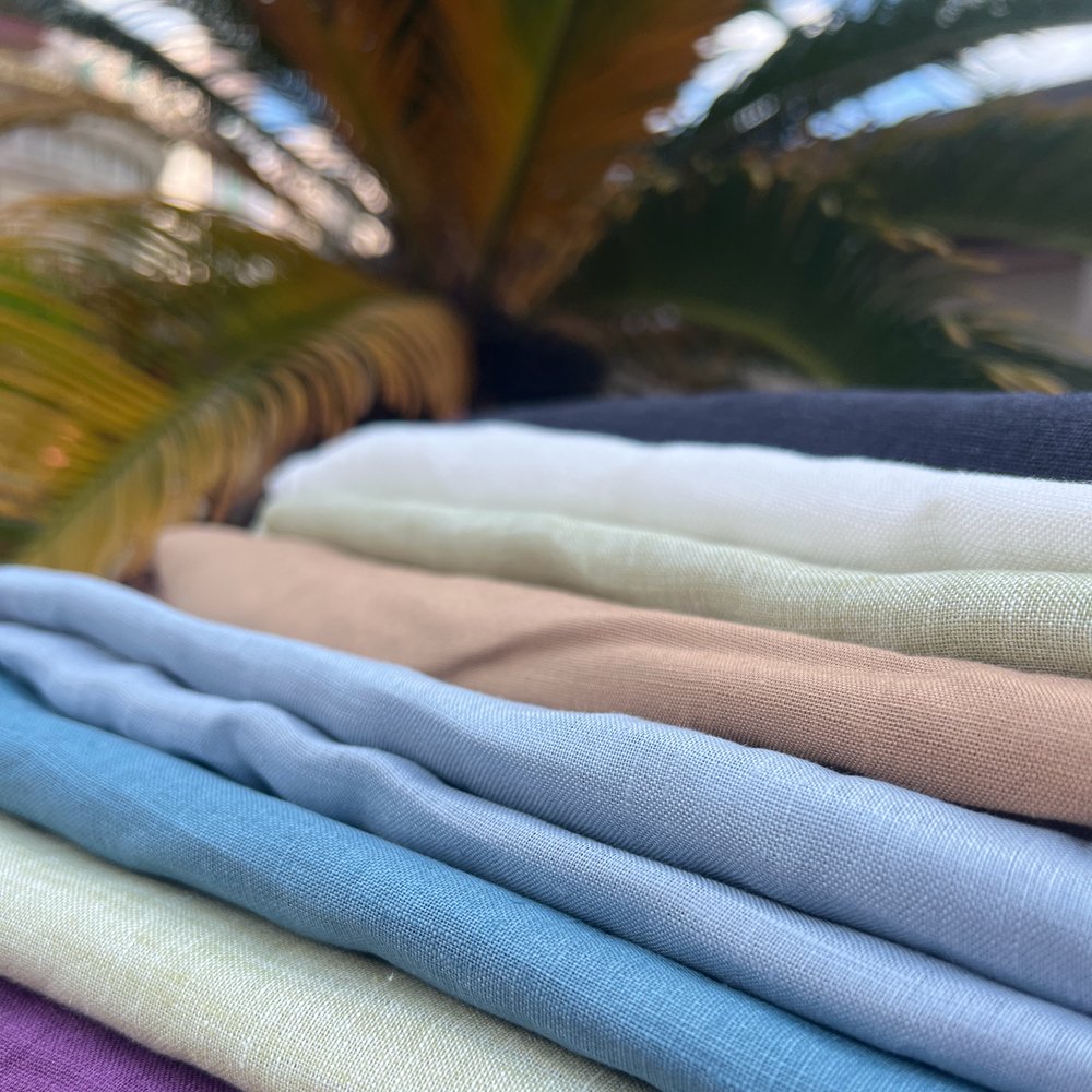 2024 most popular moisture absorption 100% linen fabric roll Soft and comfortable with low price with low price