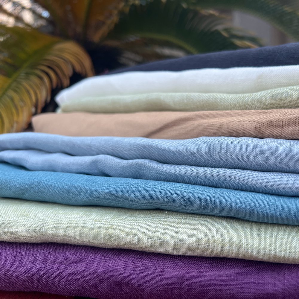 2024 most popular moisture absorption 100% linen fabric roll Soft and comfortable with low price with low price