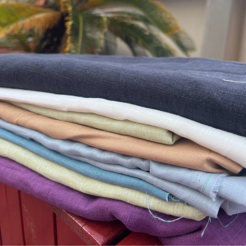 2024 most popular moisture absorption 100% linen fabric roll Soft and comfortable with low price with low price
