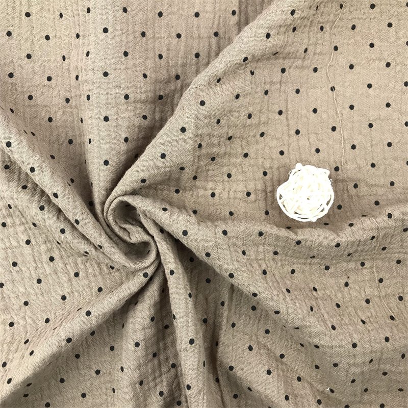 100% Cotton Double Gauze Muslin Seersucker Fabric For Baby Bedding And Swaddle