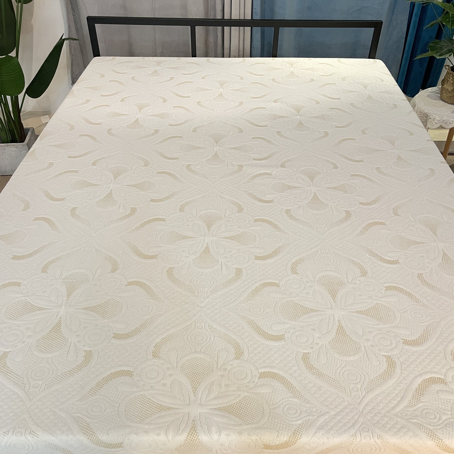 Wholesale Knitted 100% Polyester Fabric Mattress Ticking Fabric High Density Polyester Jacquard Fabric