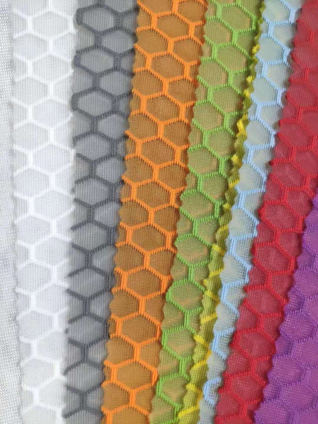 Tricot Jiangsu Upholstery Fabric Plaid Material Air Mesh Fabric Wholesale Eco-friendly Breathable Polyester 100% Polyester 6D-08