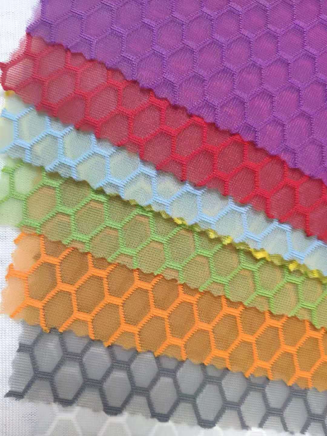 Tricot Jiangsu Upholstery Fabric Plaid Material Air Mesh Fabric Wholesale Eco-friendly Breathable Polyester 100% Polyester 6D-08