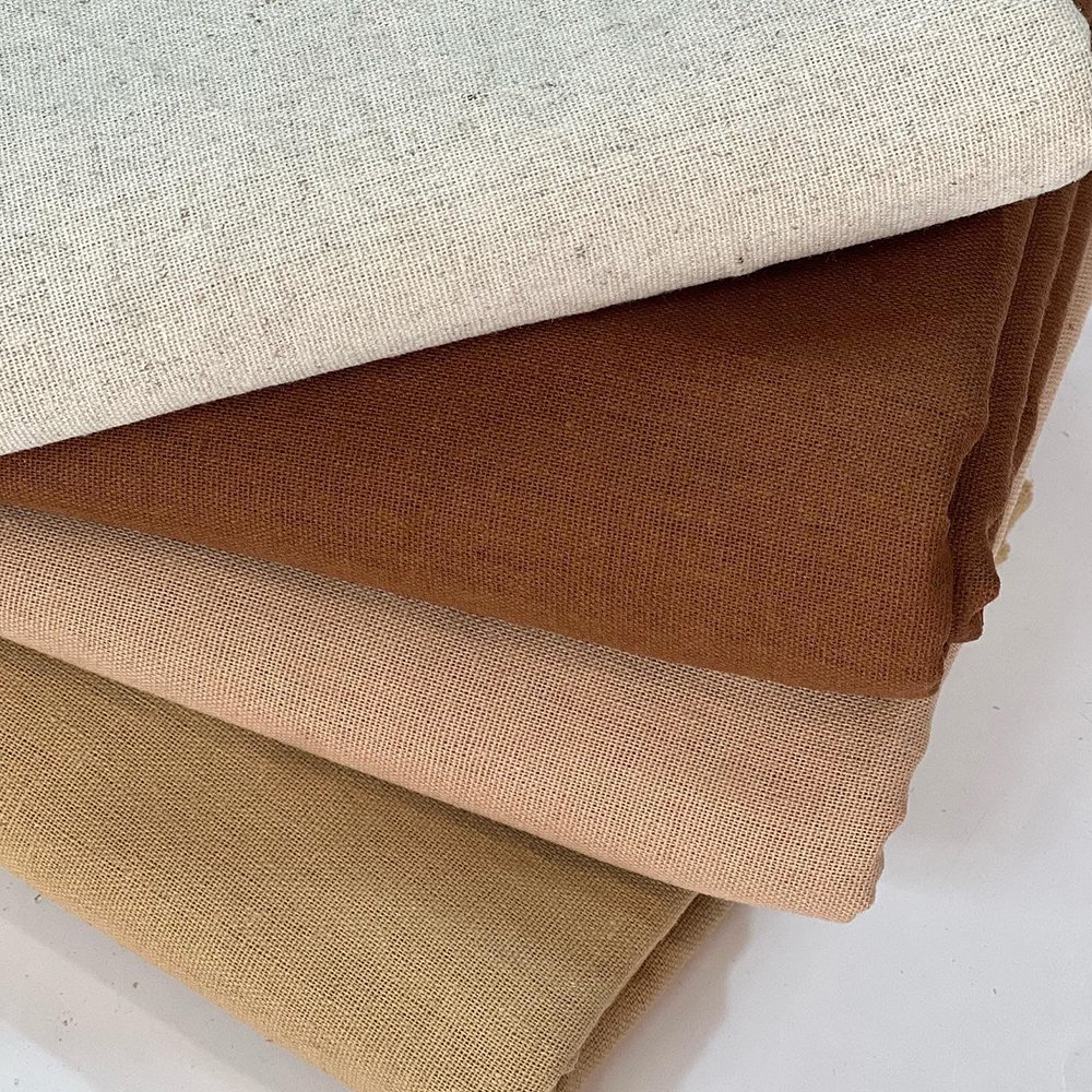 100% Natural Linen Solid Color Blackout Curtain Fabric Plain Dyed Enzyme Washed French Linen Fabric For Clothes