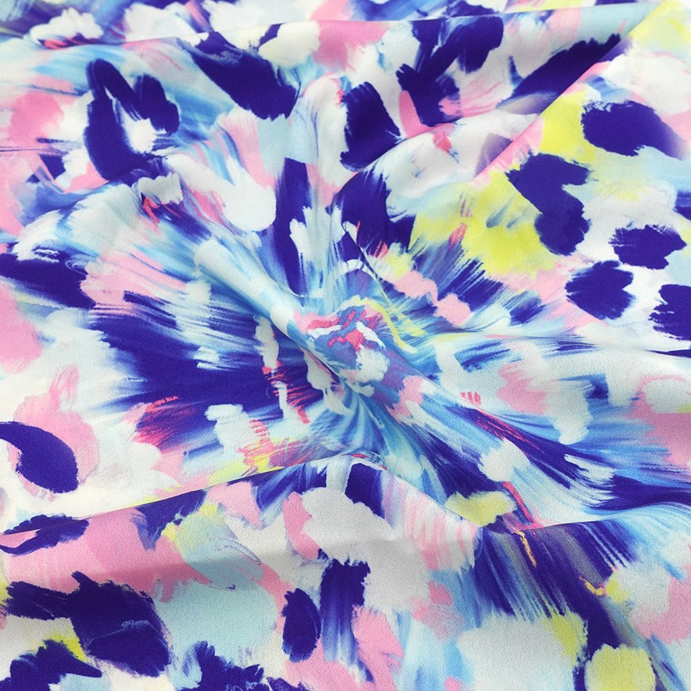 FT Custom matte silk satin 100% polyester printed 100polyest satin chiffon fabric for dress