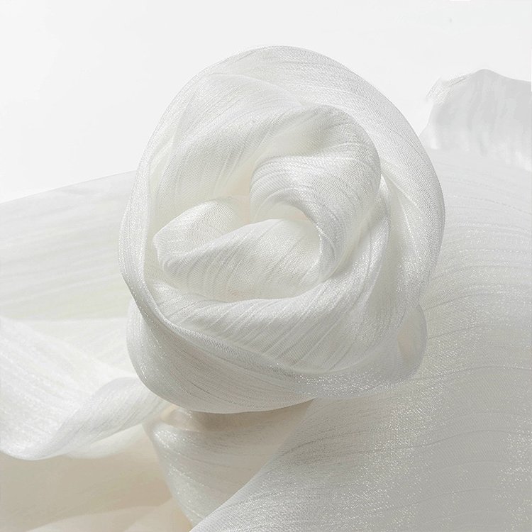 hot selling wedding fabric materials bridal white tulle wedding lace fabric free sample polyester organza fabric