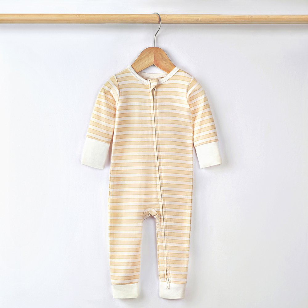 Hot Sale Newborn Pajamas Long Sleeves Infant Clothes Boy Girl Printing Bamboo Fabric Zipper Toddler Sleeper Baby Romper