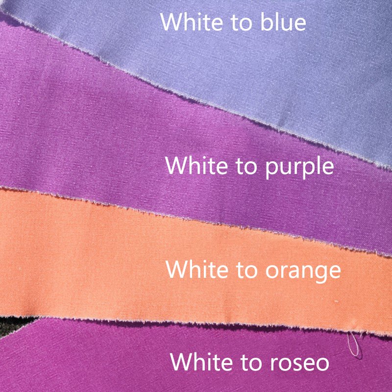 Photochromic Cotton Cavas Fabric Uv Sensitive Color Change 100% Polyester fabric for garments