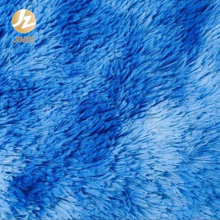 JZ Wholesale Custom Tie Dye Polyester Plush Fleece Fabric For Making Soft Toys
