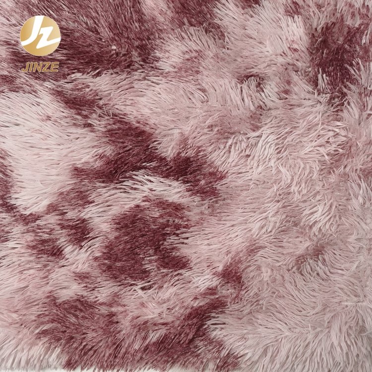 JZ Wholesale Custom Tie Dye Polyester Plush Fleece Fabric For Making Soft Toys