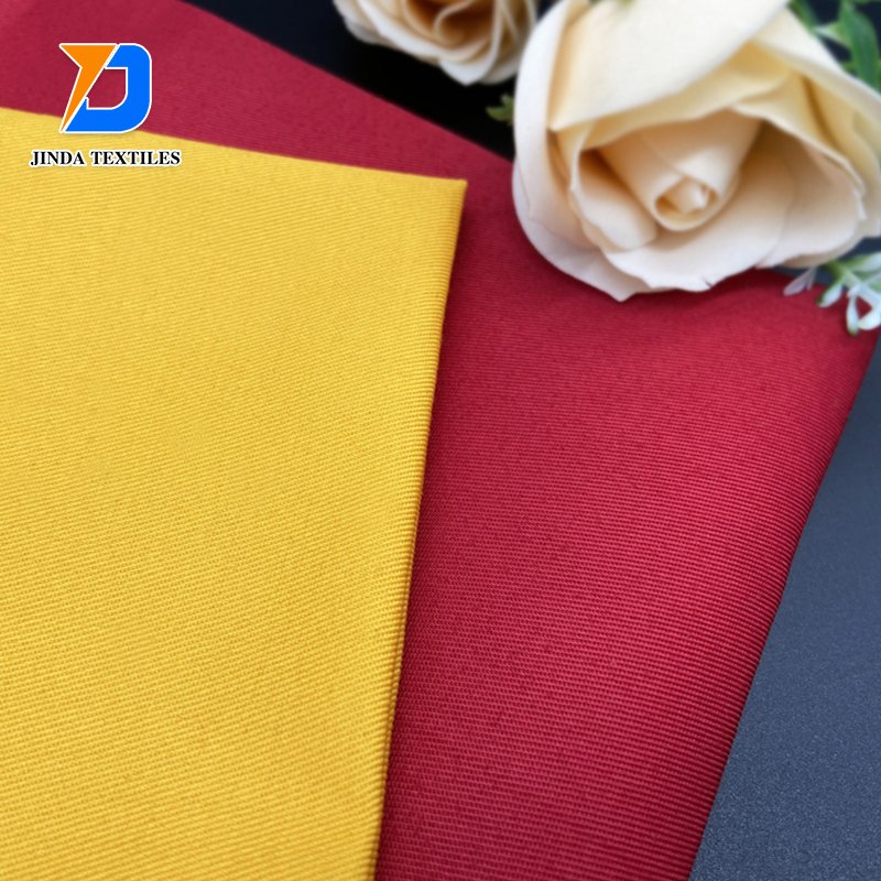 Jinda stock 100% cotton and TC waterproof twill Poplin fabric chef and industrial uniform fabric