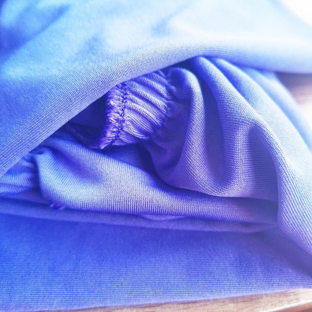 Wholesale Cheap Wedding Stretch Spandex Fabric Round Table Covers Topper Stretch Table Cover for Party Use