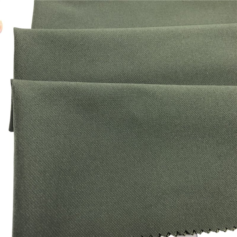 75D Spandex Polyester Jacquard Mountain Fabric Double-Layer 4 Way Stretch Woven Plain Design Dense Coats Mountain Wear Free