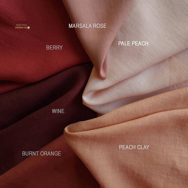 Yellow Orange Teal Grey Black Blue White Plain 100% Cotton Heavy Linen Fabric Roll For Blouse Dress Metallic Black Medium Weight