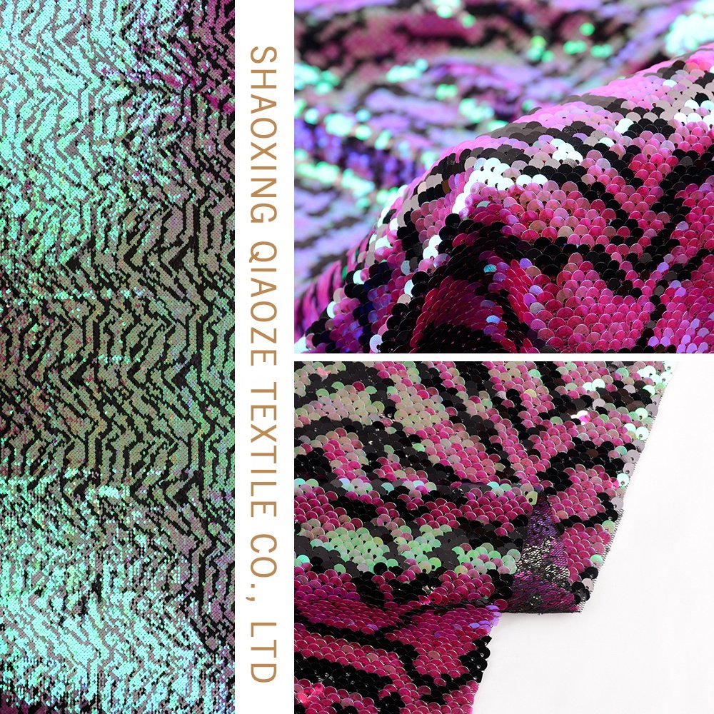Wholesale sparkling sequins mesh embroidered sequins fabrics