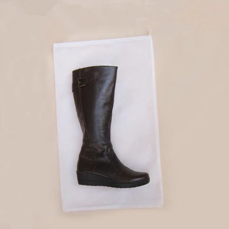 Recycle Bamboo Fiber Nonwoven Fabric Drawstring Dust Bag With Logo Printed