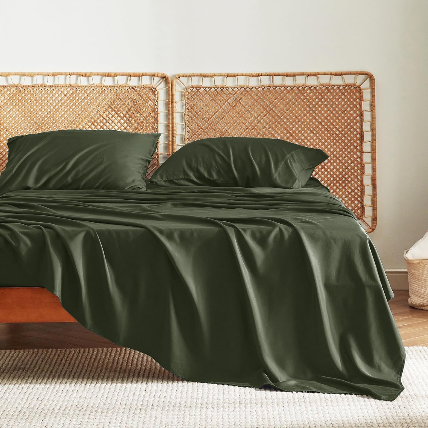 High Quality 100% Bamboo Fabric Bedding Set Bed Sheet Set Bamboo Bed Sheet