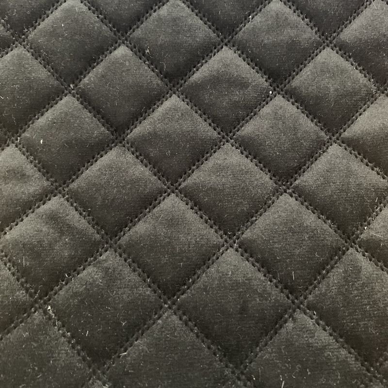 Bonded Ultrasonic Polyester Quilted Velvet Fabric for Sofa cushion