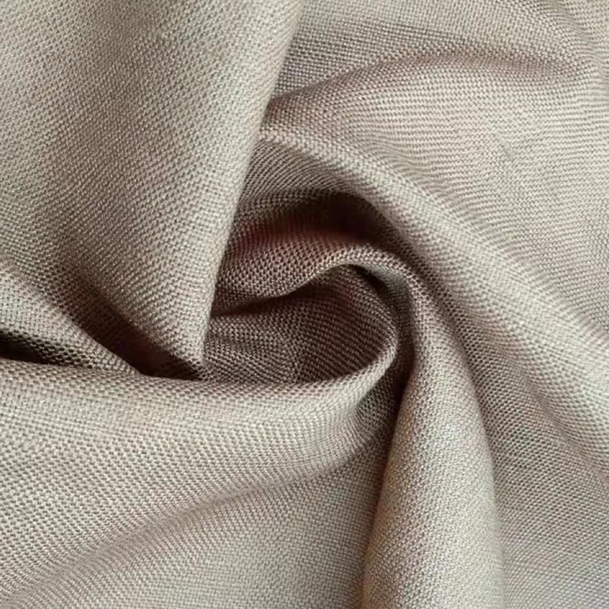 Wholesale eco friendly plain 100% pure flax linen fabric for shirting bedding