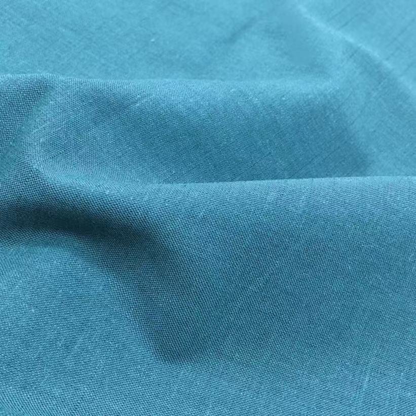 Wholesale eco friendly plain 100% pure flax linen fabric for shirting bedding
