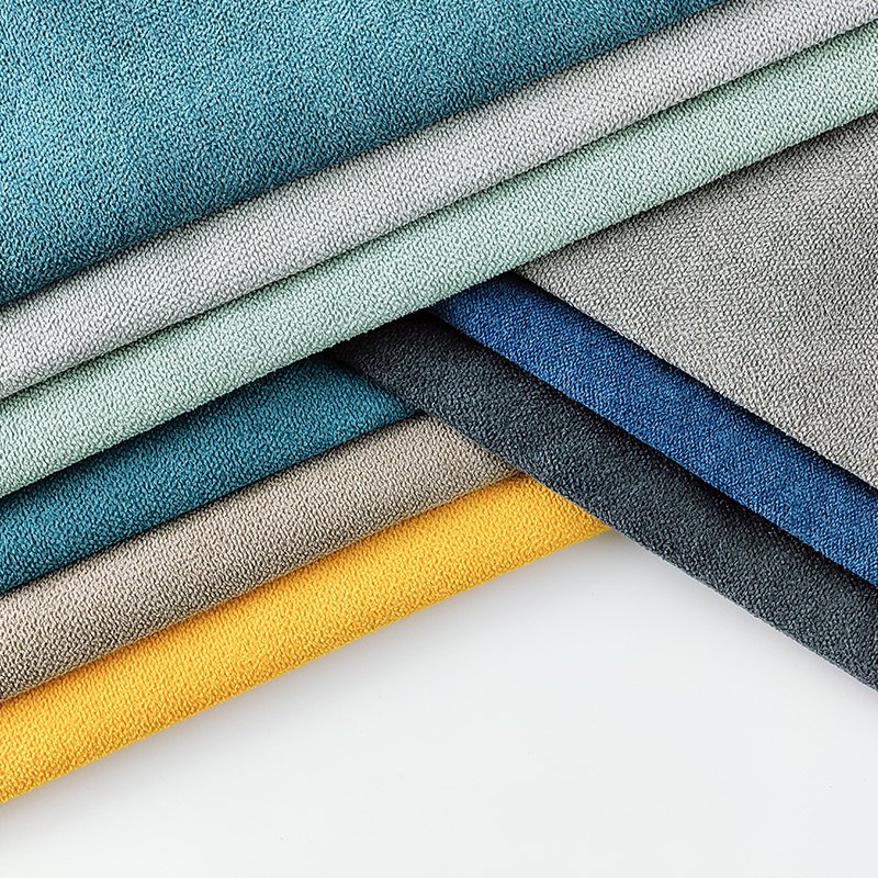 New Arrival 100% Polyester Textured Sofa Fabric Plain Weaved Upholstery Textiles for Furniture & Curtains