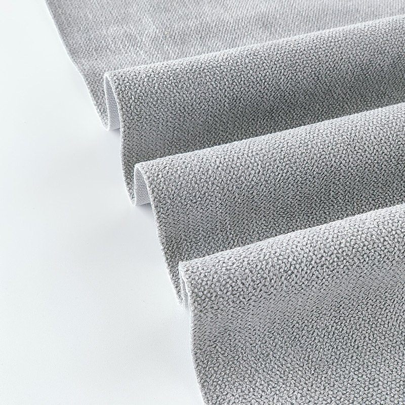 New Arrival 100% Polyester Textured Sofa Fabric Plain Weaved Upholstery Textiles for Furniture & Curtains