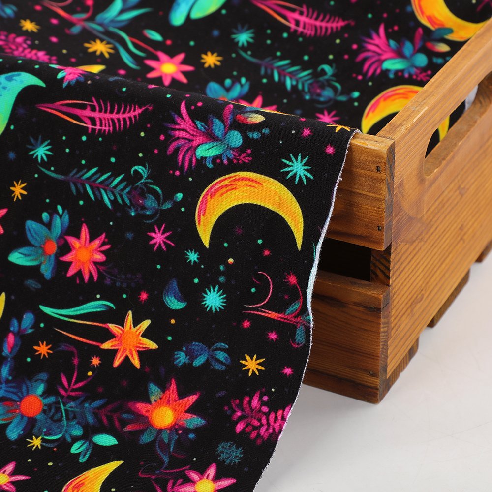 Custom printed digital printed bamboo cotton terry fabric 70%bamboo 25%organic cotton 5%lycra terry fabric