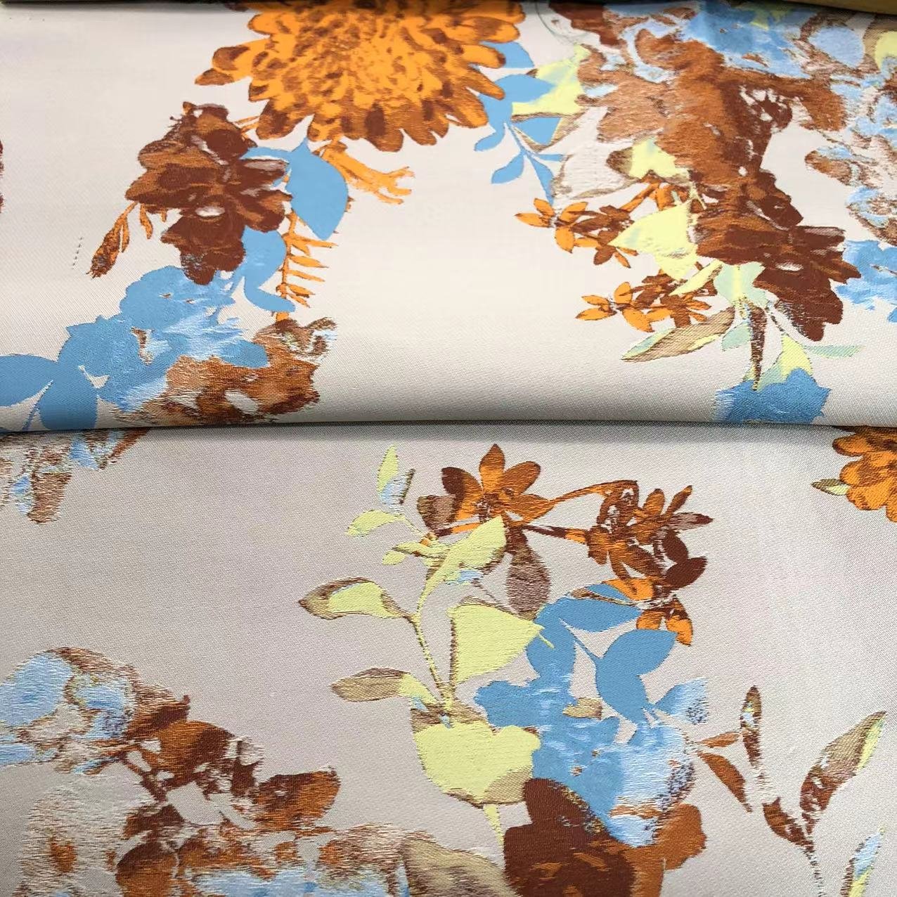 TEXTILES SUPPLIER 100%POLYESTER FABRIC DESIGNER FABRIC Woven Jacquard brocade fabric for dress garment
