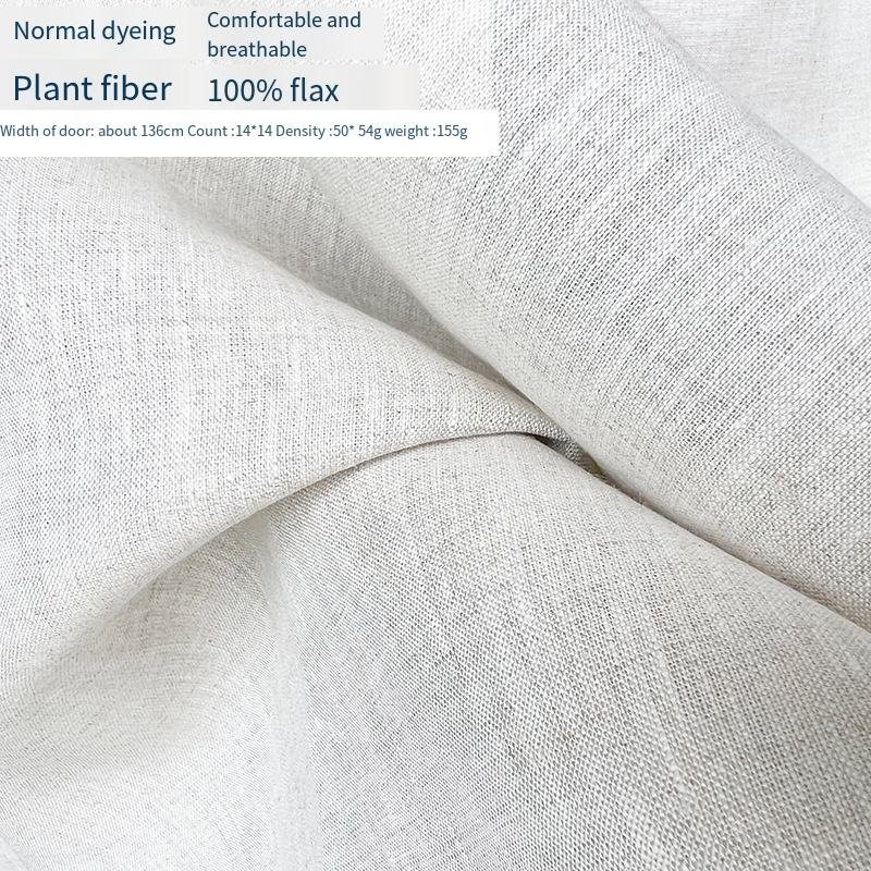 Factory Direct Selling Plain Dyed Colored Clothes Fabric Pure 100% Linen Fabric For Suit Tshirt Dress