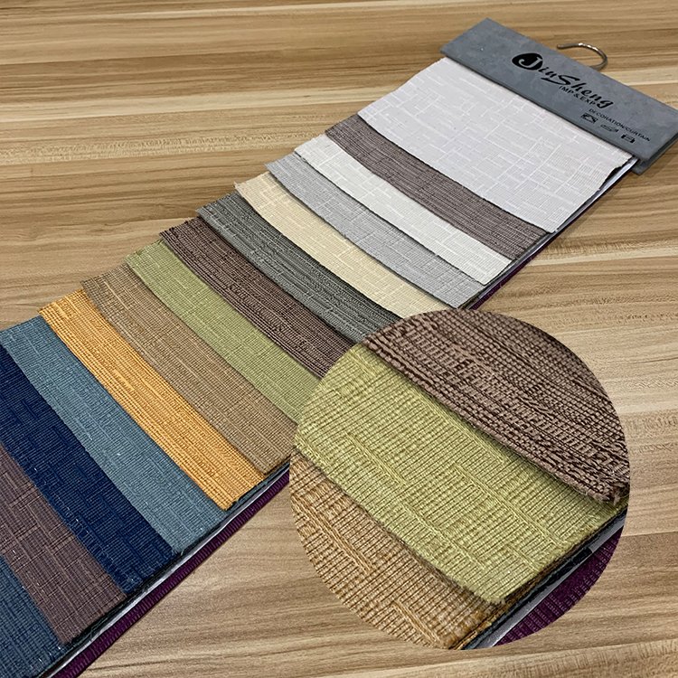 Wholesale Curtain Fabric Linen Cotton Classic jacquard stock colors blackout for living room