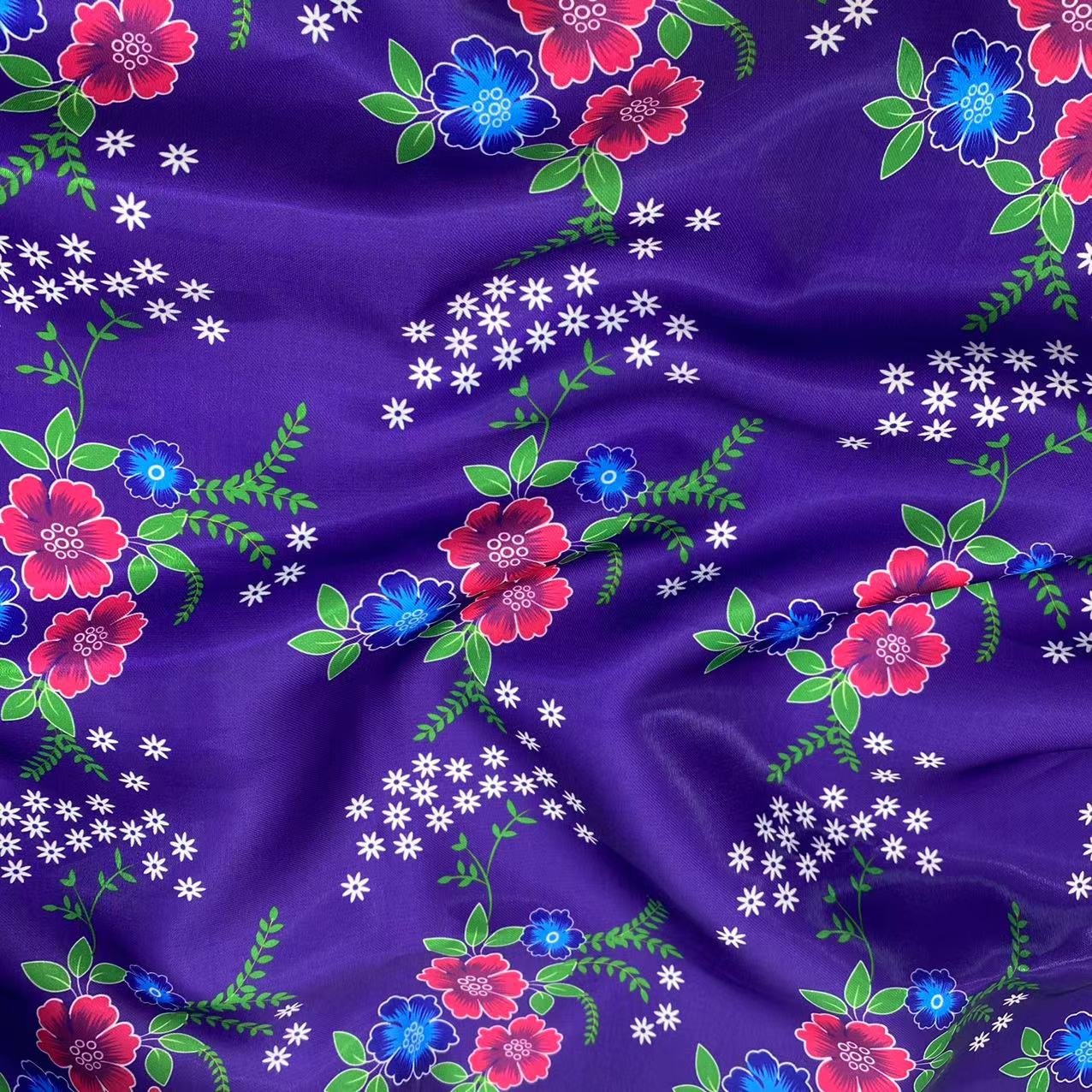 NEW ARRIVAL POLYESTER LINING CHEAP PRICE FREE SAMPLE DIGITAL PRINTED CRYSTAL ORGANZA FABRIC FOR WOMEN DRESS