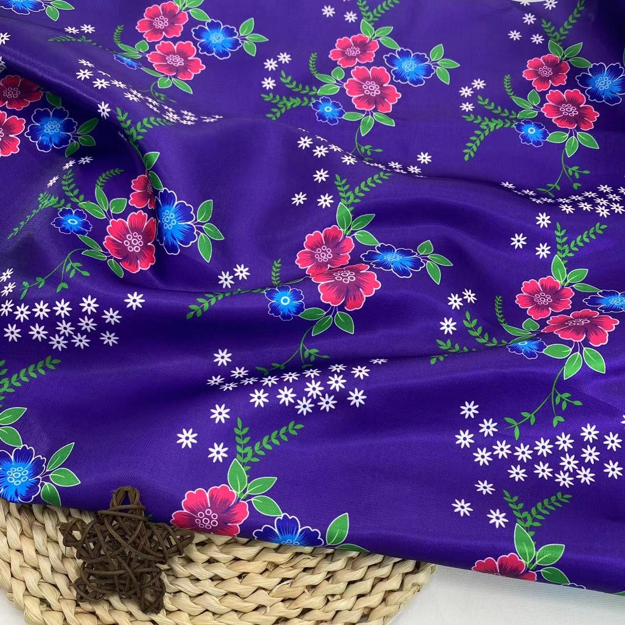 NEW ARRIVAL POLYESTER LINING CHEAP PRICE FREE SAMPLE DIGITAL PRINTED CRYSTAL ORGANZA FABRIC FOR WOMEN DRESS