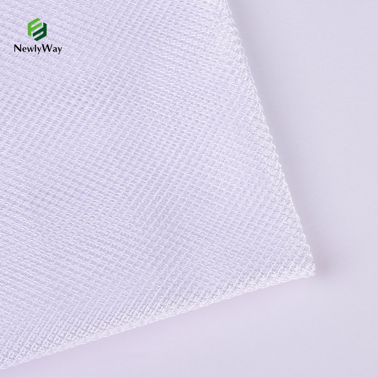 Fujian Factory 118'' Width Shiny Four Square 100% Polyester Mosquito Net Mesh Fabric