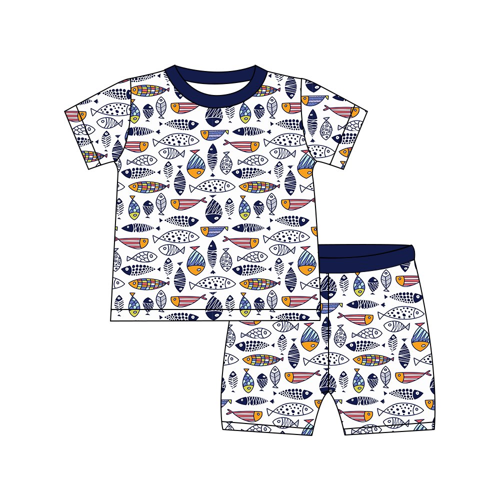 Custom Print Bamboo Baby Clothes Bamboo Viscose Footie Two Way Double Zipper Baby Romper Little Kids Sleeper Bamboo Baby Pajamas