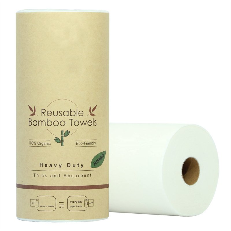 OEM Customized Bamboo Dry Wipes Reusable Paper Towels Washable Kitchen Towel Bamboo Cleaning Cloth