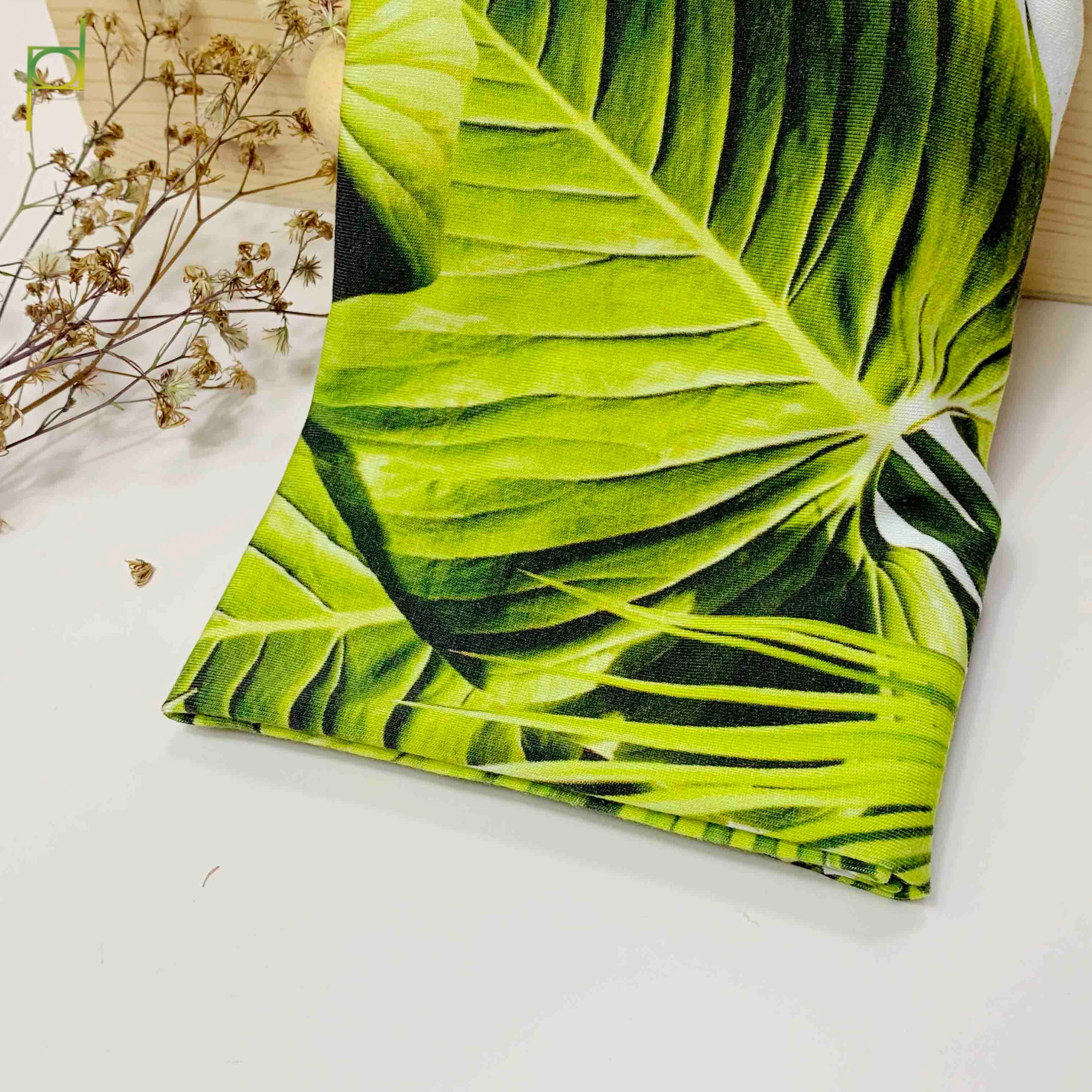 Custom digital printed bamboo fiber spandex cotton fabric for pajamas