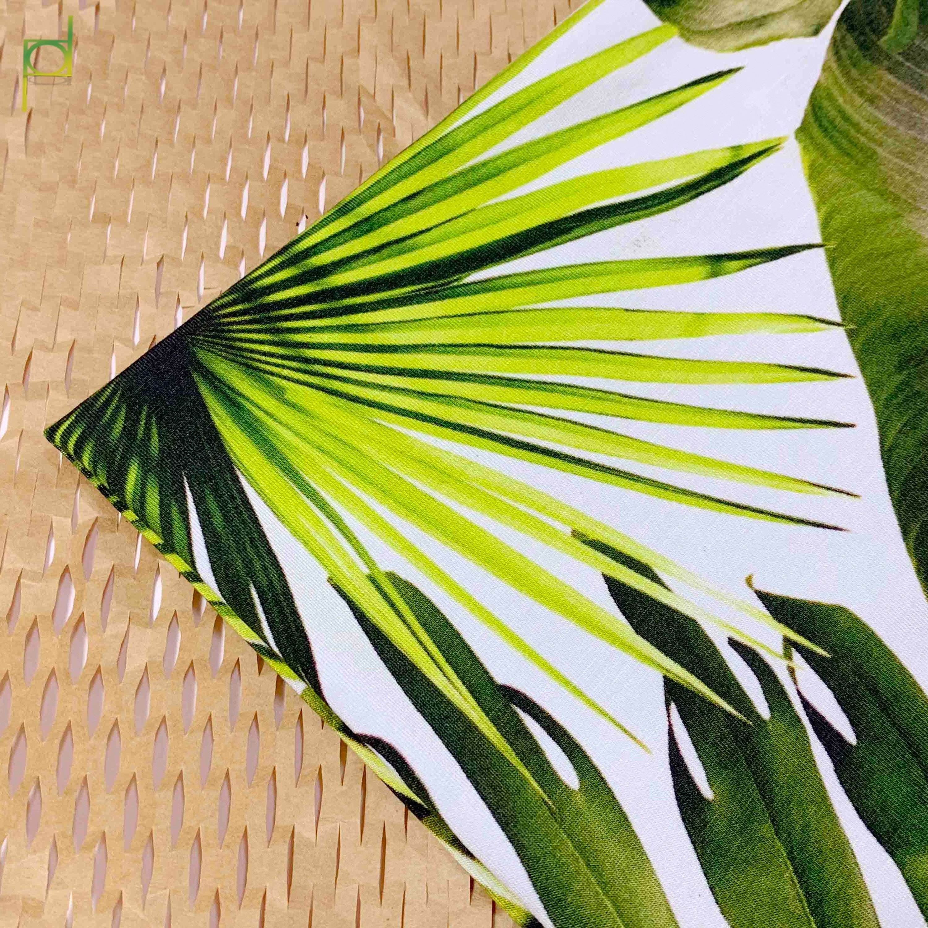 Custom digital printed bamboo fiber spandex cotton fabric for pajamas