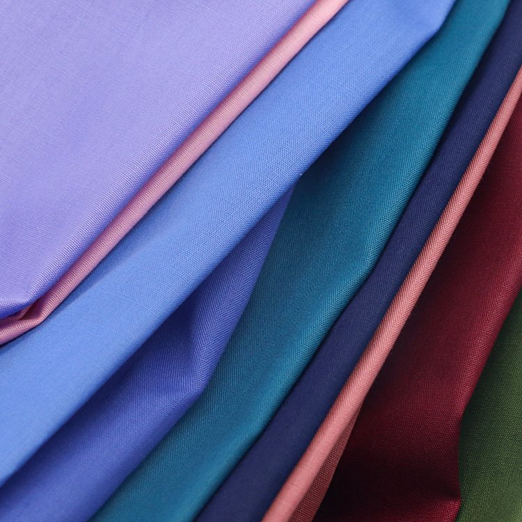 2023 anti wrinkle 100% microfiber polyester fabric woven dyed twill fabric for women shirt