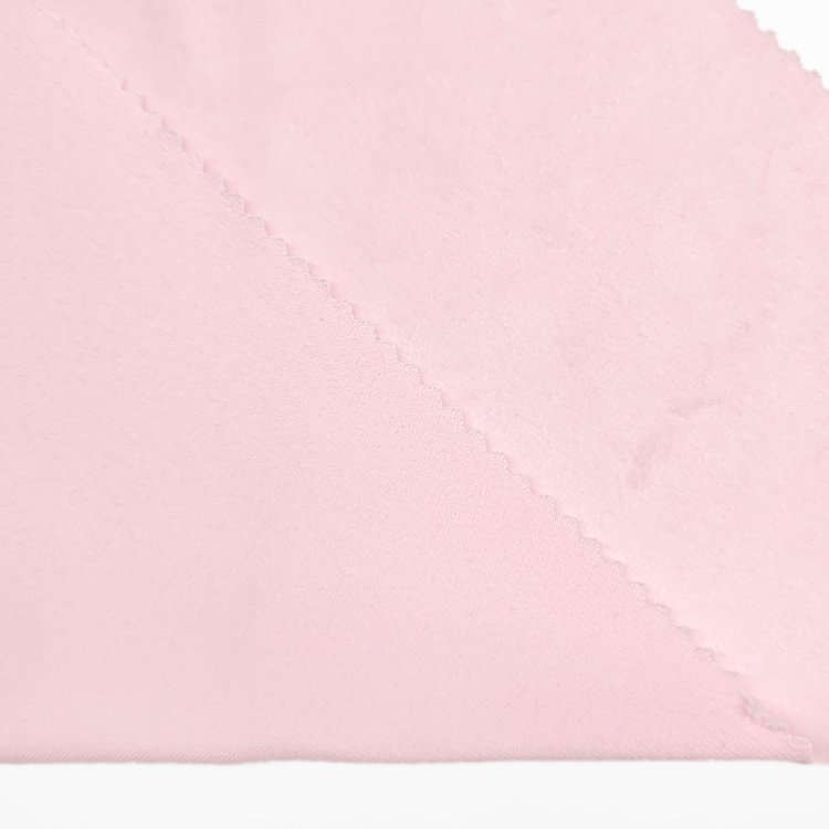 New Fashion Solid Polyester Fleece Fabric , Soft Hand Feel Knit Velvet Spandex Fabric For Garment/