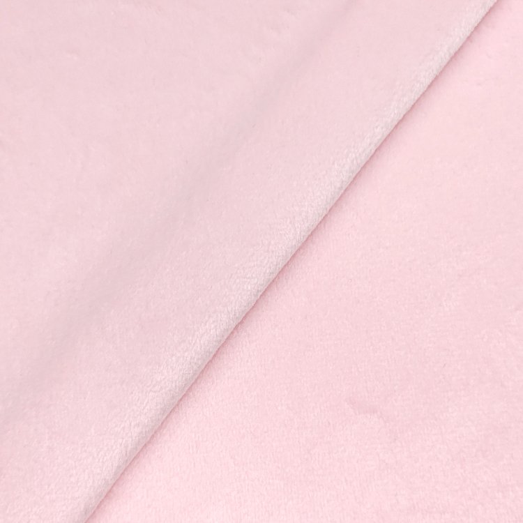 New Fashion Solid Polyester Fleece Fabric , Soft Hand Feel Knit Velvet Spandex Fabric For Garment/