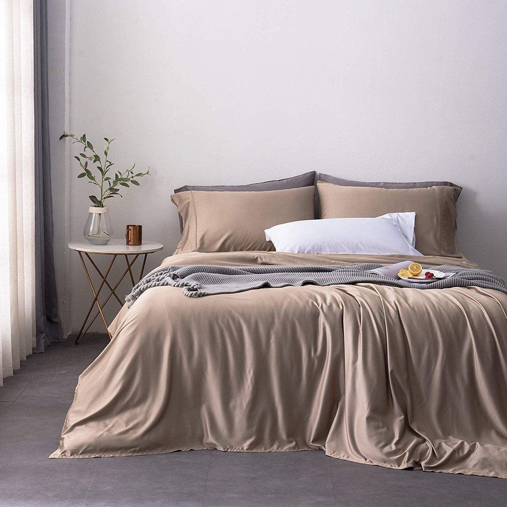 100% viscose from Bamboo cool breathable luxury Queen King Cal-king US sizes bed sheet bedding sheet sets