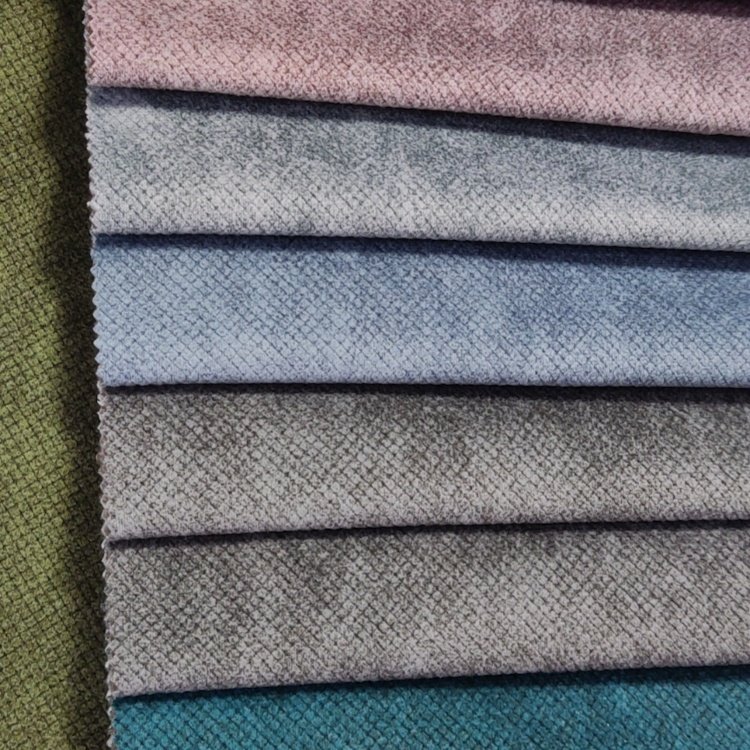 New design printing sofas fabrics polyester burnout faux velvet 100% Polyester velour fabric