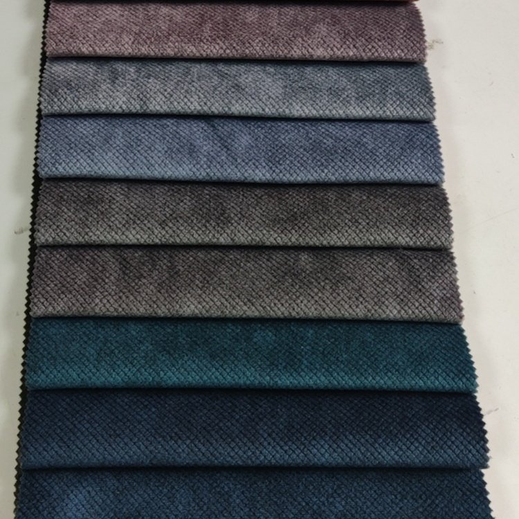 New design printing sofas fabrics polyester burnout faux velvet 100% Polyester velour fabric