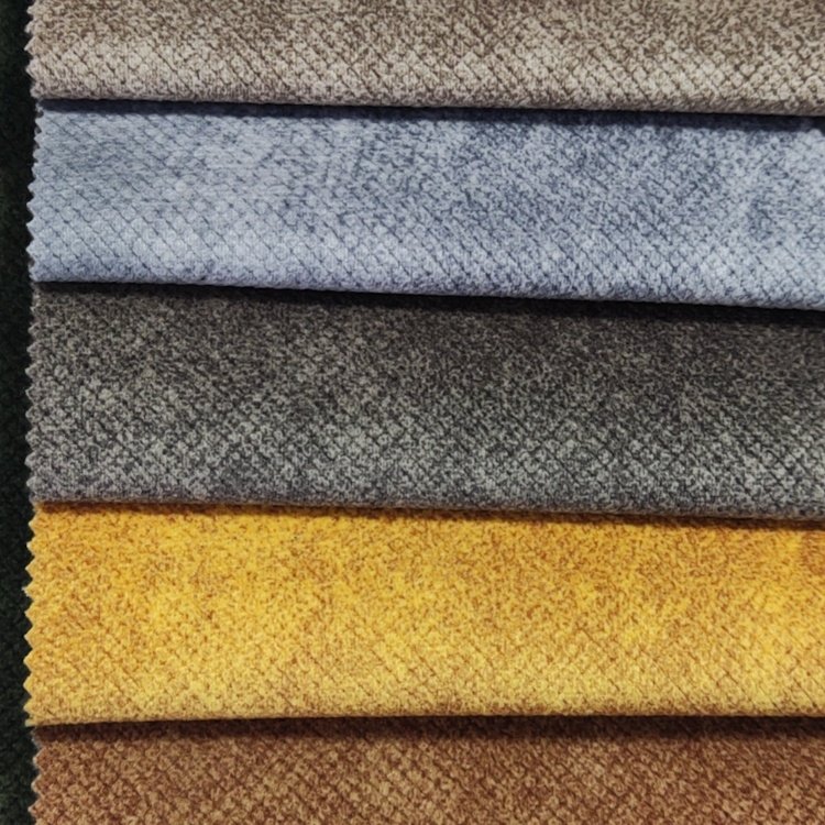 New design printing sofas fabrics polyester burnout faux velvet 100% Polyester velour fabric