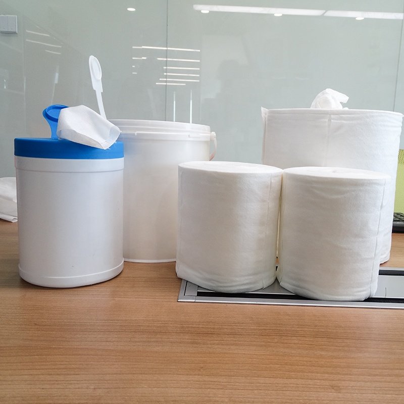 Bamboo spunlace nonwoven fabric for wet wipes