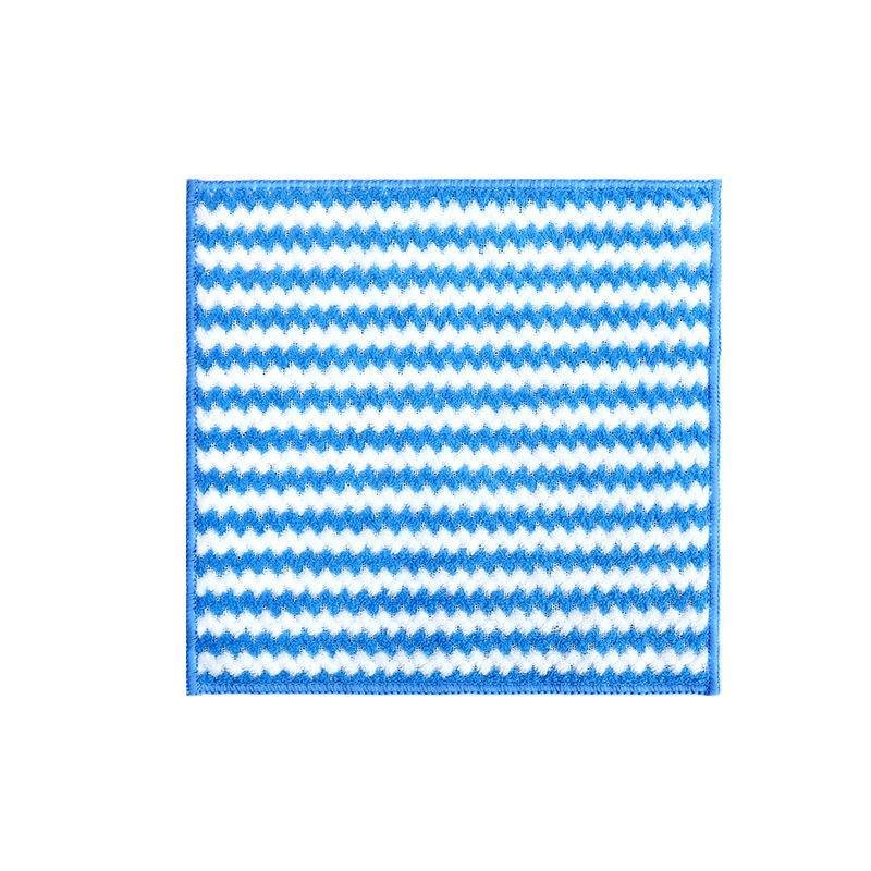 Cationic Wipe Coral Fleece Absorbent Striped Hand Towel Oil-free Microfiber Fabric Kitchen Cleaning Wipe Scrubbing cloth