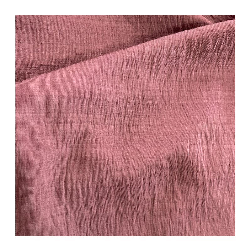 Linen Poly Fabric Crinkle Crepe Polyester Poly Linen Fabric