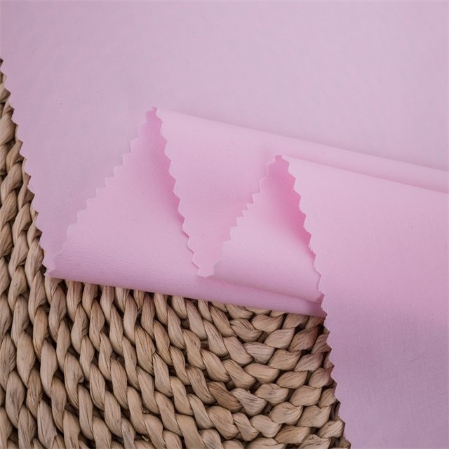 soft breathable organic plain stretch polyester 50 bamboo fabric for clothes